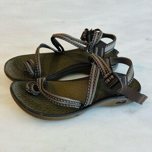 Chaco Fantasia Stitch Brown Tan Women's Size 9